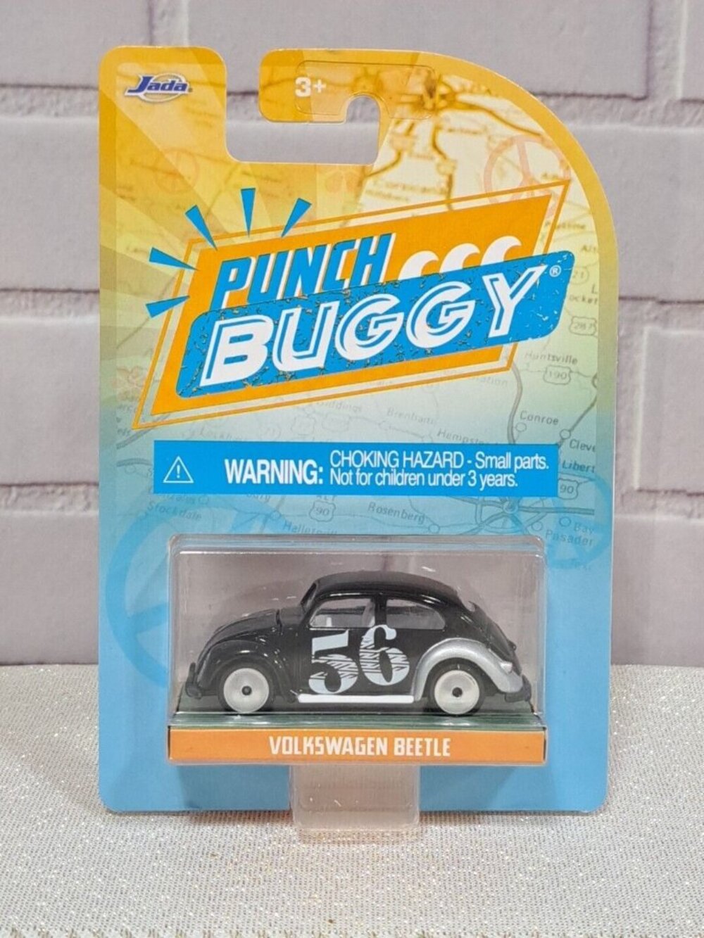 Jada Toys Punch Buggy / Slug Bug 1:64 Black/white Volkswagen Beetle VW